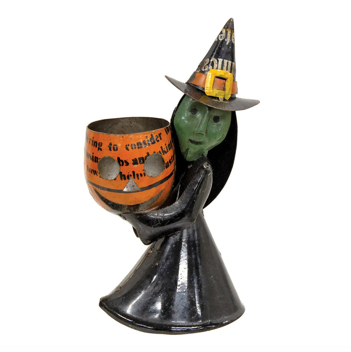 Recycled Metal Wicked Witch Tealight Holder